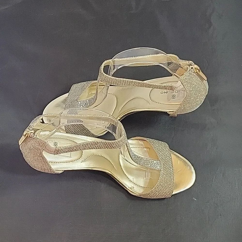 BANDOLINO GLITTER-MESH &RHINESTONES ZIPPER CLOSURE SANDAL - Picture 7 of 11